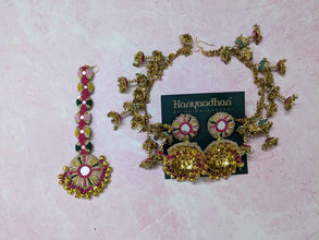 Aishwarya Pink Green Orange