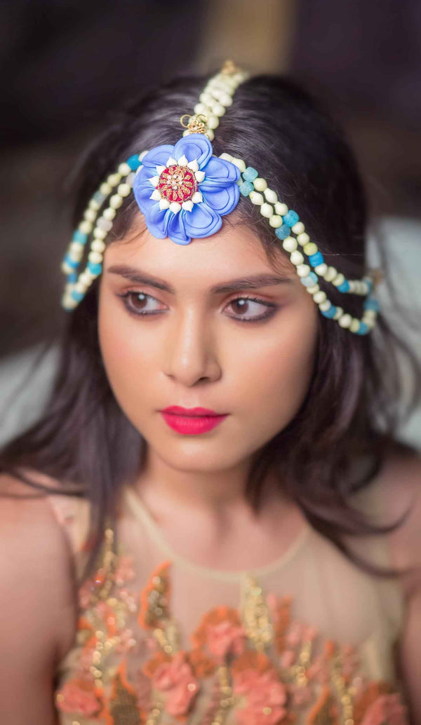 Bluebell Dream floral haldi Bridal Maathapathi