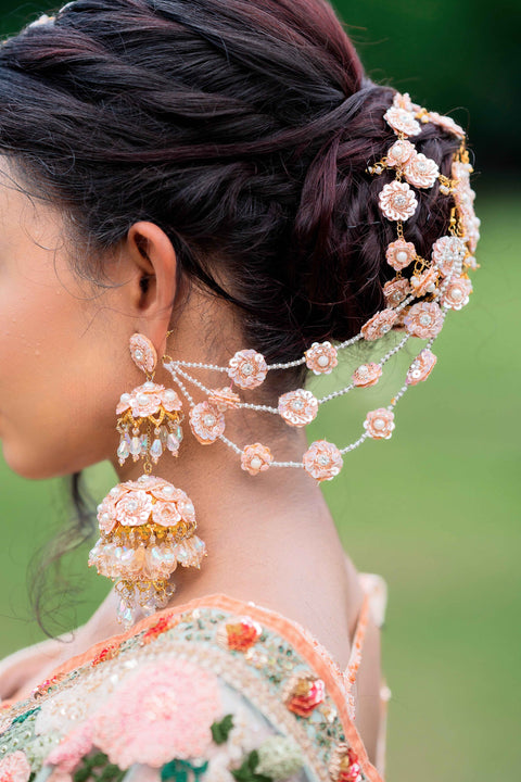 Amrita Jhumka Earrings with earchain