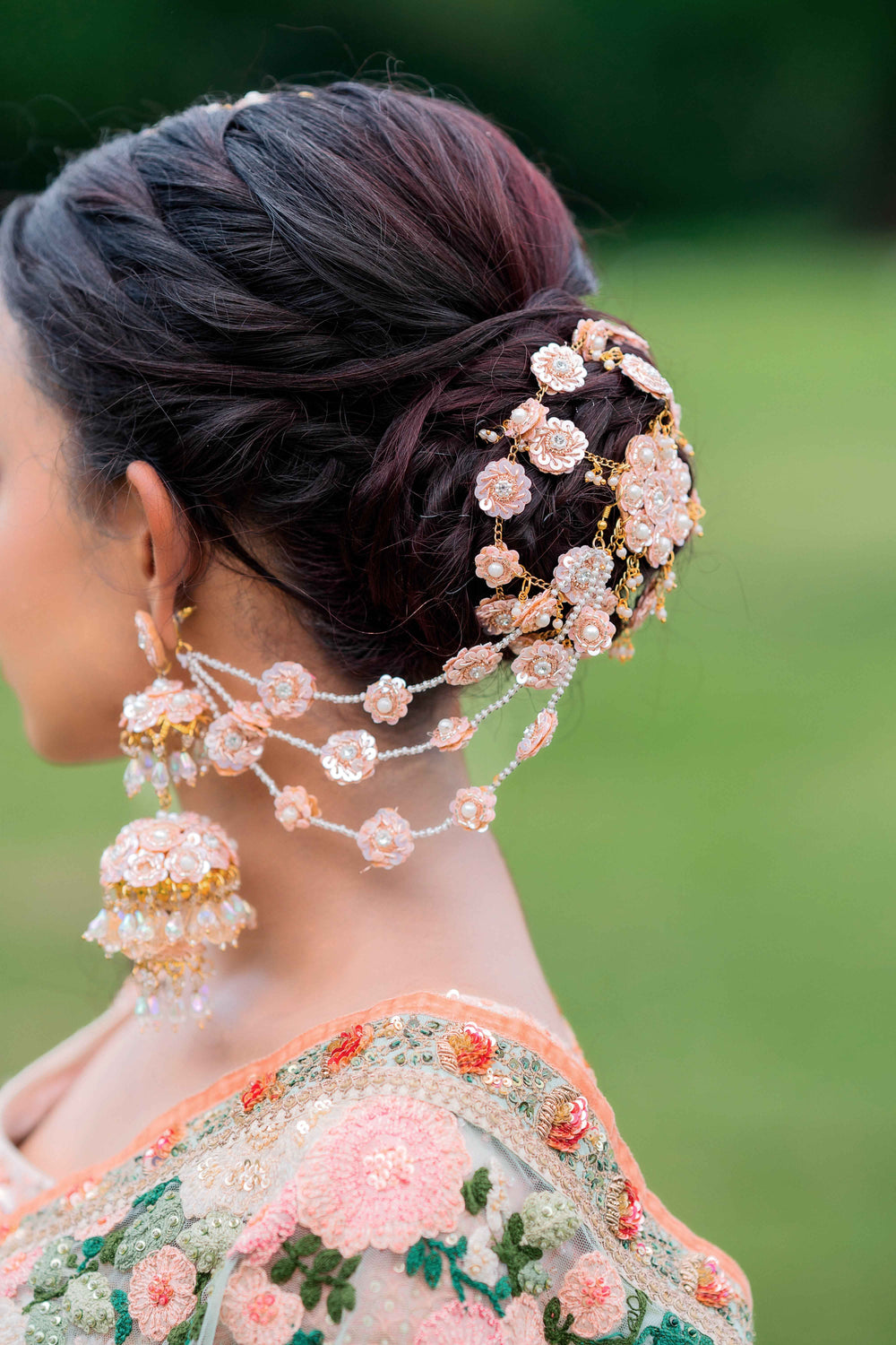 Amrita Jhumka Earrings with earchain