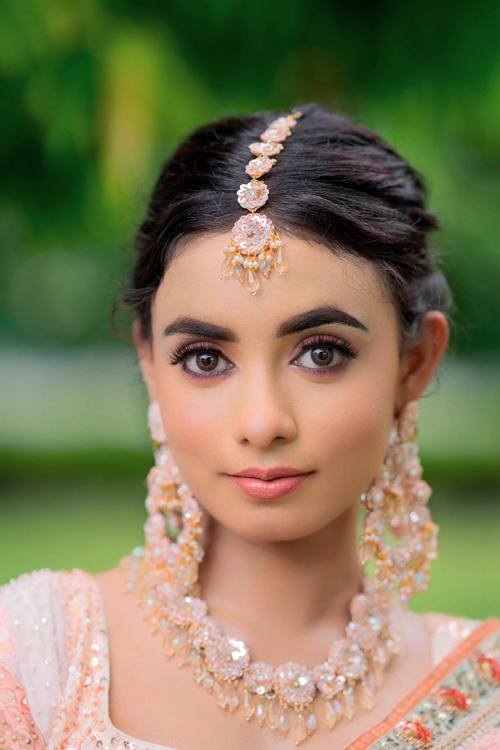 Amrita Necklace+Earrings+Earchain+Tikka