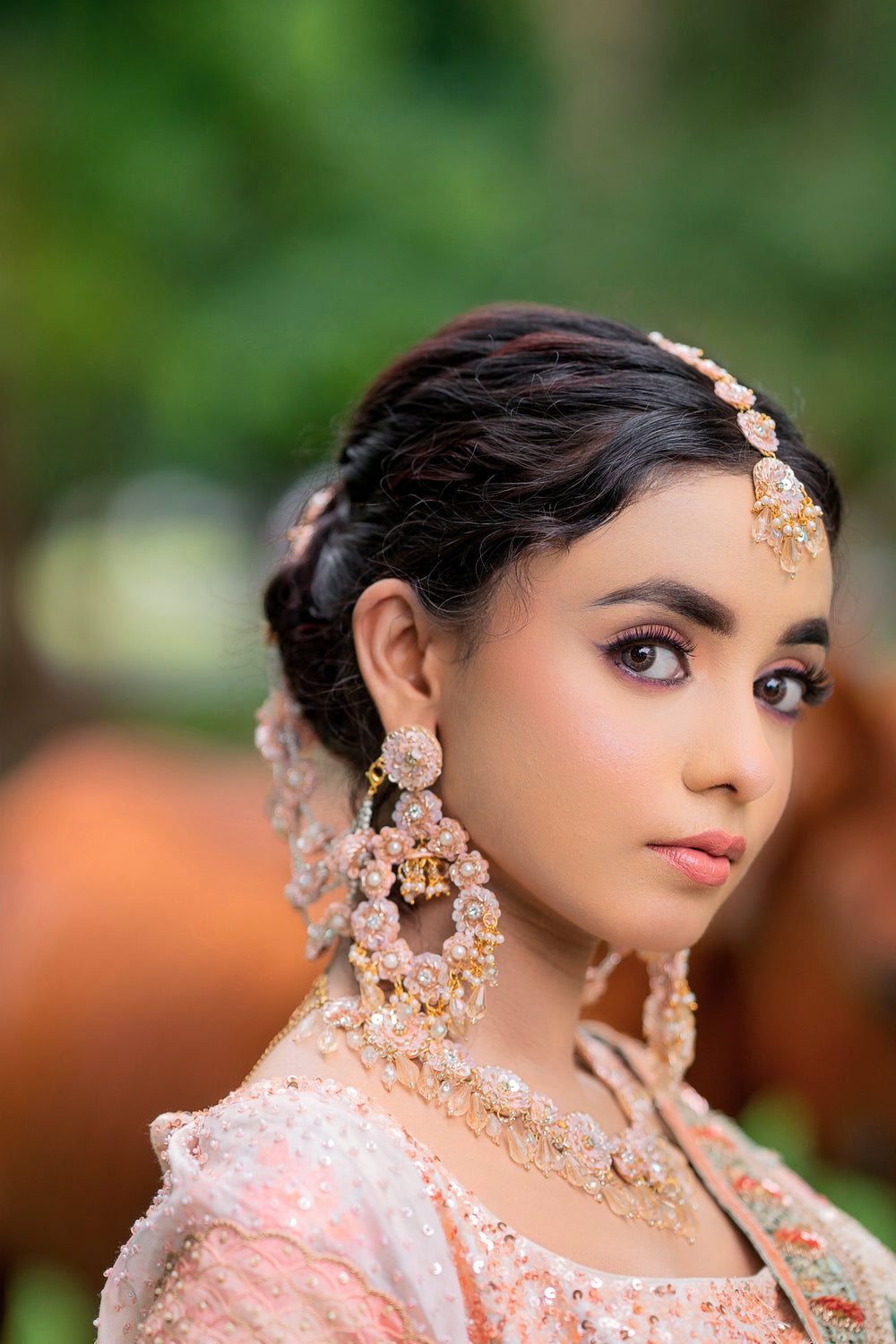 Amrita Necklace+Earrings+Earchain+Tikka