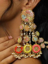 NIharika Earrings Tikka Necklace Haathful