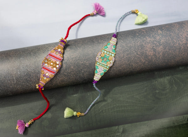 Babhi Multicolor beaded Bulk Rakhi