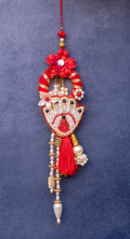 Red Hamsa Rakhi Pair Set
