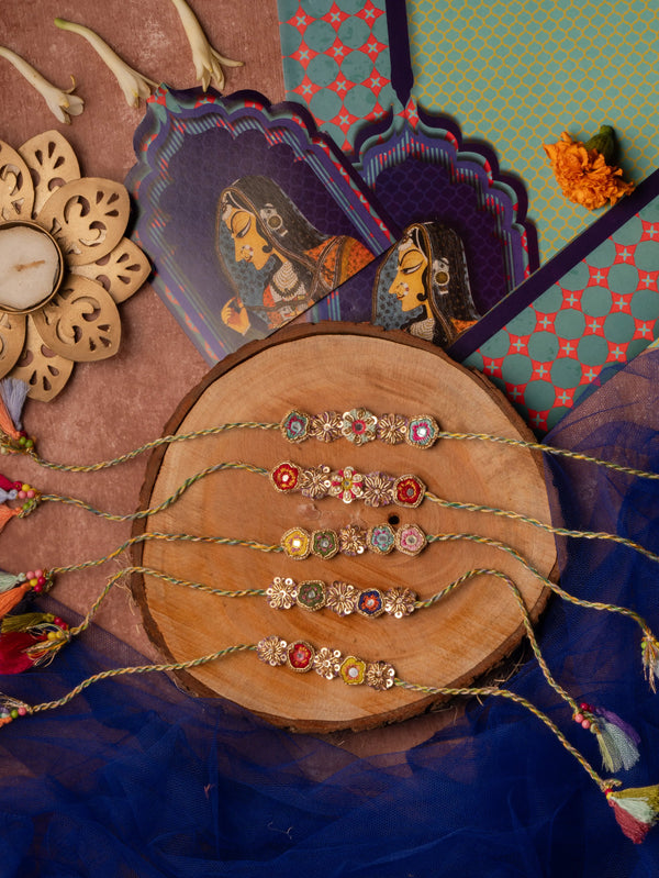 Bhai Muticolor Beaded Rakhi