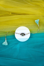 Evil Eye aqua blue bhai rakhi