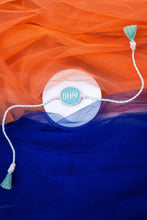 White blue bhai rakhi