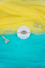Evil eye white green bhai rakhi