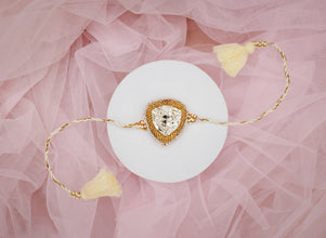 Silver stone Bhai Rakhi