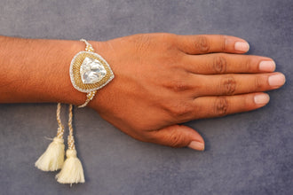 Silver stone Bhai Rakhi