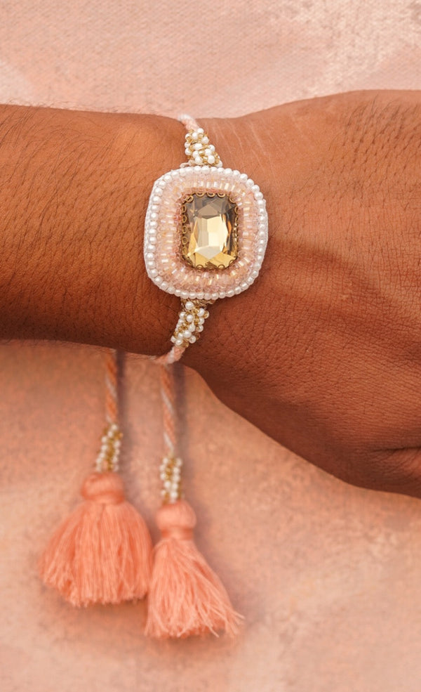 Bronze stone bhai rakhi