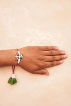 Multicolour stone bhai rakhi