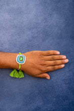 Green Blue stone bhai rakhi