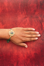 White moti peacock bhai rakhi