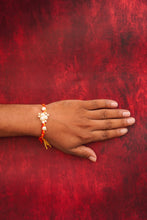 Pearl Crystal moli thread bhai rakhi