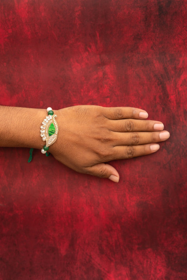 Shaded green bhai rakhi