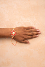Golden red bhai rakhi