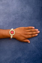 Red Crystal pearl bhai rakhi
