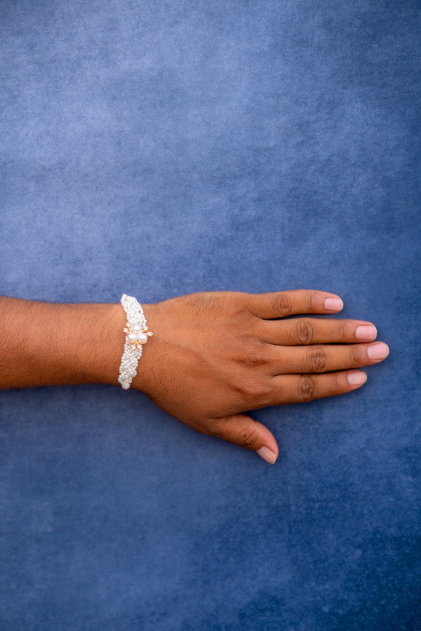 Triple moti beaded bhai rakhi