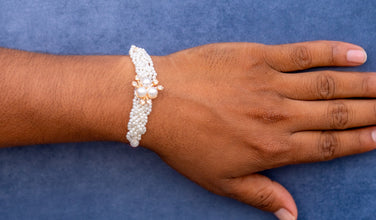 Triple moti beaded bhai rakhi