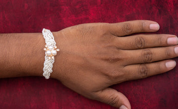 Triple moti beaded bhai rakhi