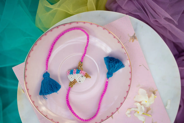Kid's Unicorn Beaded bulk Rakhi