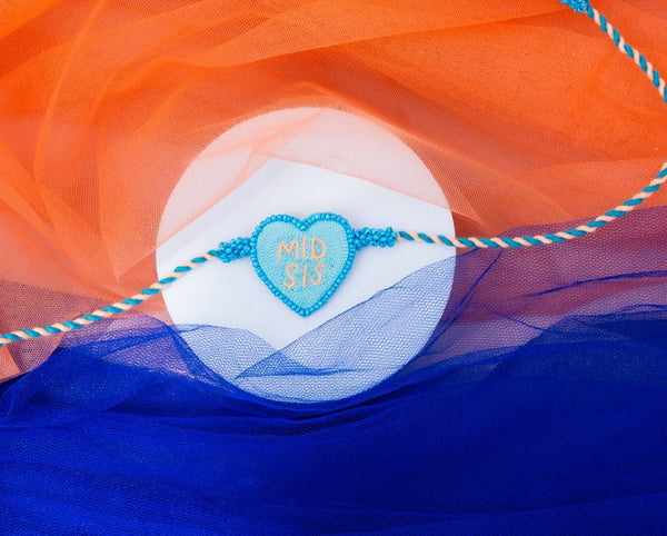 Midsis heart shape rakhi