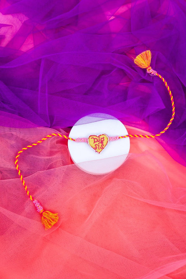 Big sis heart shape rakhi