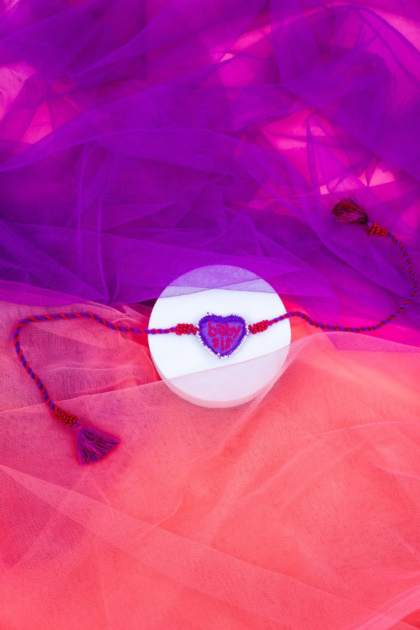Baby sis heart shape rakhi