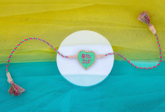 Big sis heart shape rakhi 2