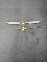 Diamond kundan bracklet and rakhi pair set