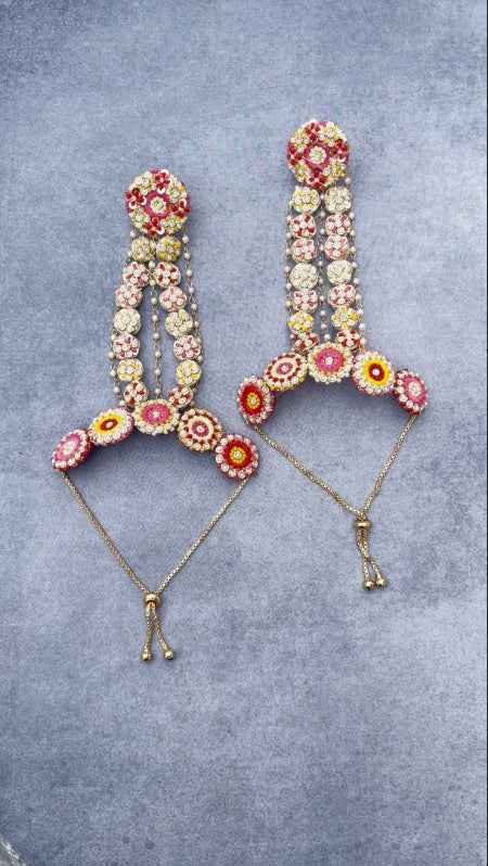 Red Yellow Multicolour Haathful (set of 2)